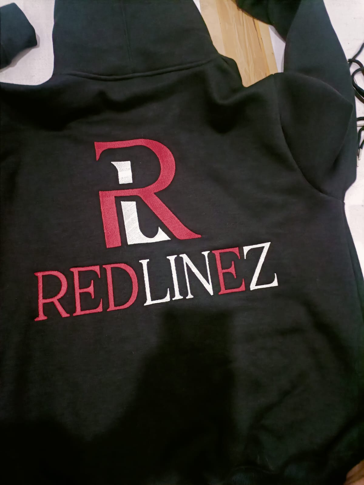 Black Redlinez big logo hoodie